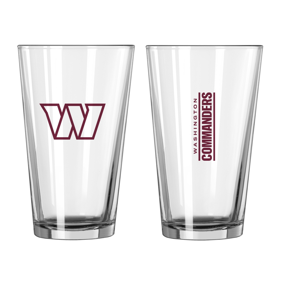 632-G16P-1 Washington Commanders 16 oz Gameday Pint Glass