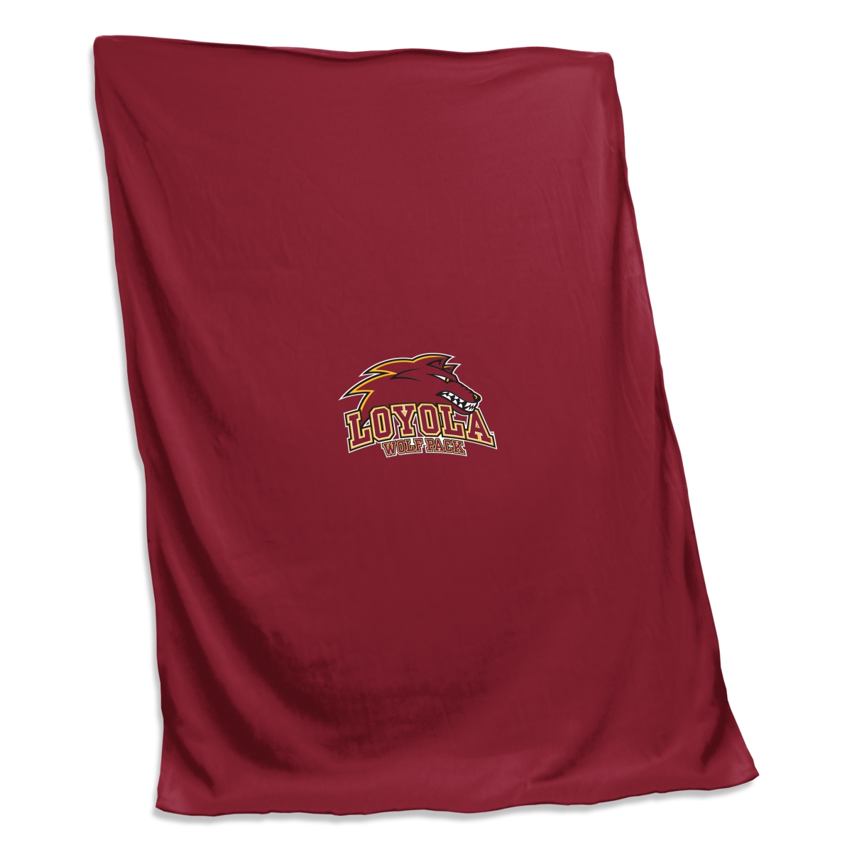 679-74S Loyola Orleans Screened Sweatshirt Blanket
