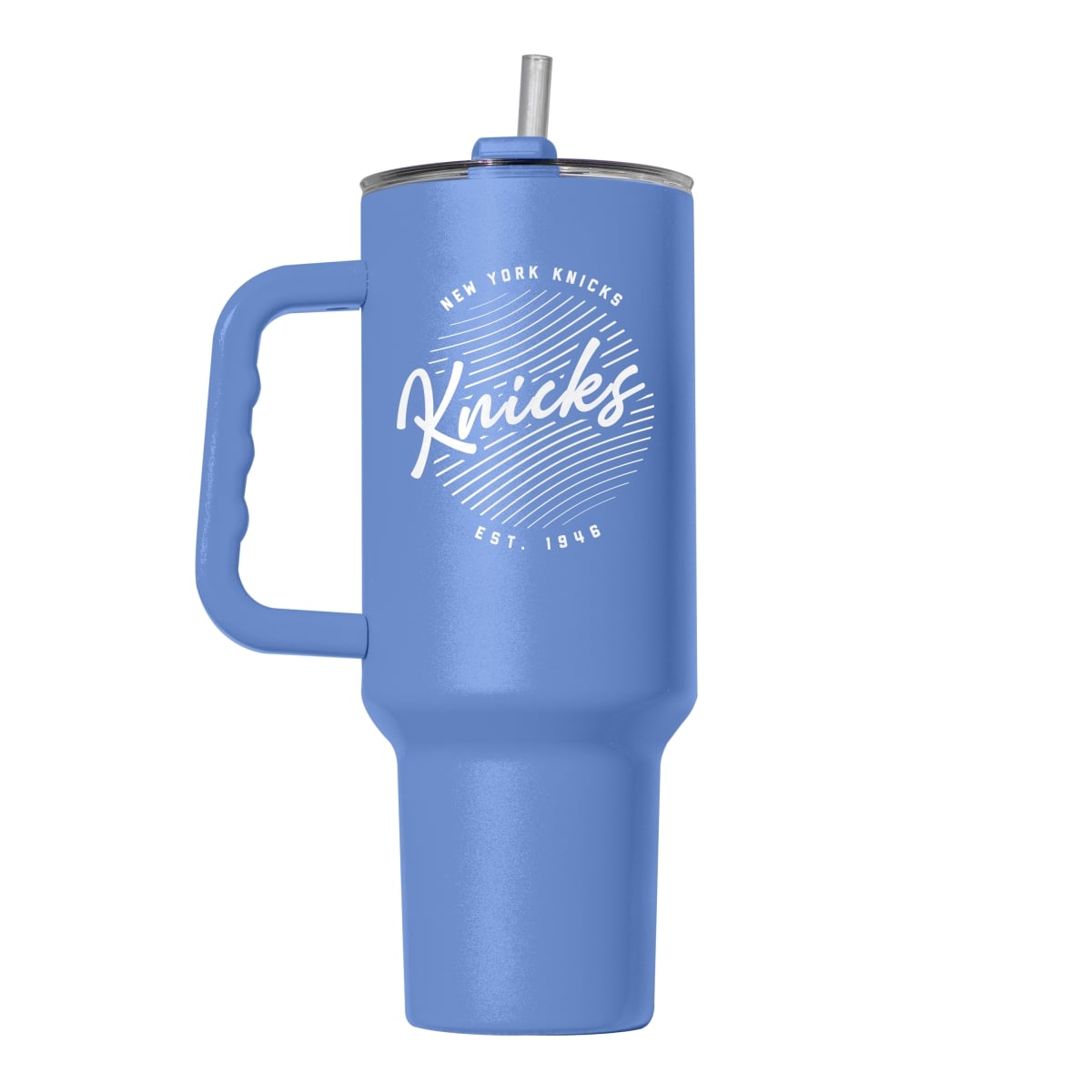 720-S40PT-ARC-35 40 oz   York Knicks Retro Script Powder Coat Tumbler