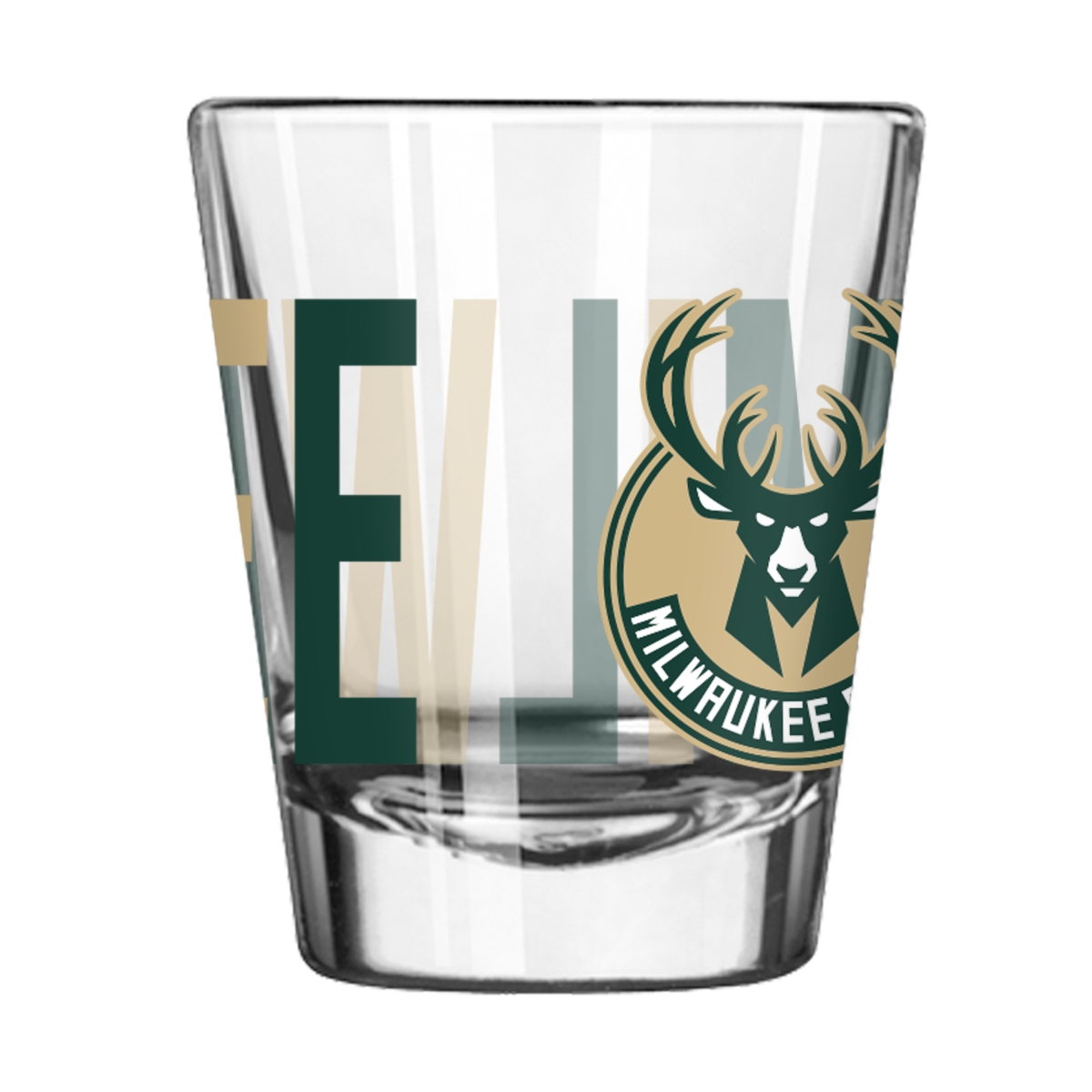 716-G2S-4 Milwaukee Bucks 2 oz Overtime Shot Glass
