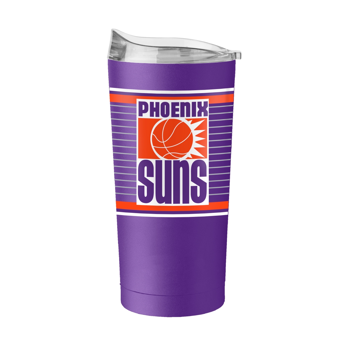 724-S20PT-16R Phoenix Suns 20 oz Retro Stripe Powder Coat Tumbler