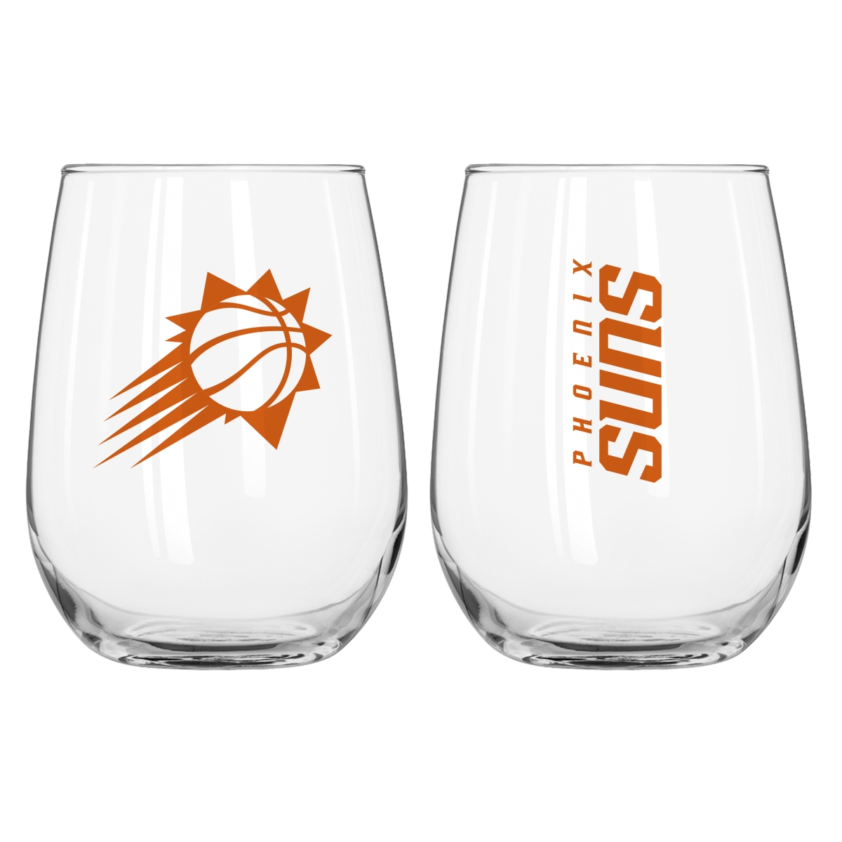 724-G16CB-1 Phoenix Suns 16 oz Gameday Curved Beverage Glass