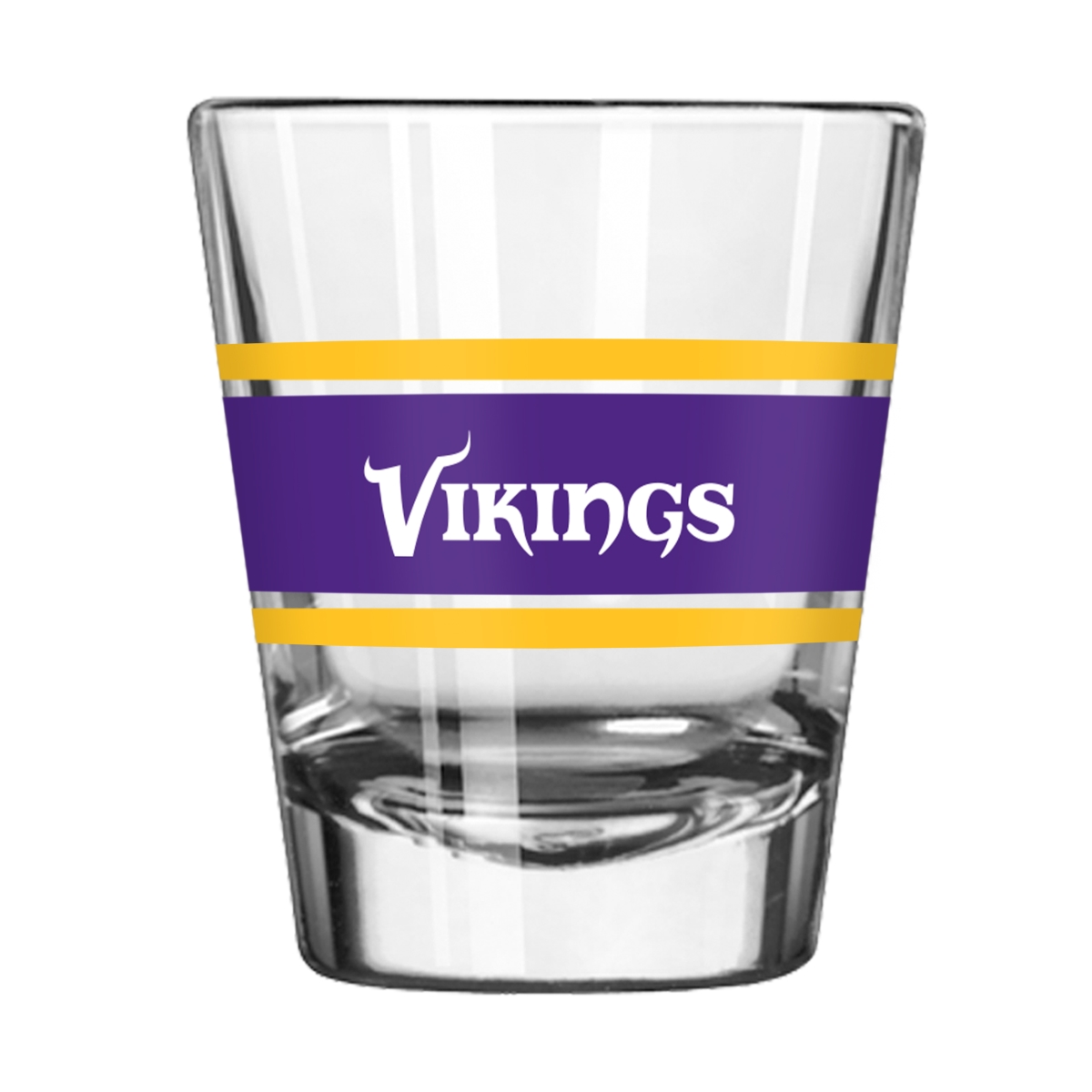 618-G2S-16 Minnesota Vikings 2 oz Stripe Shot Glass