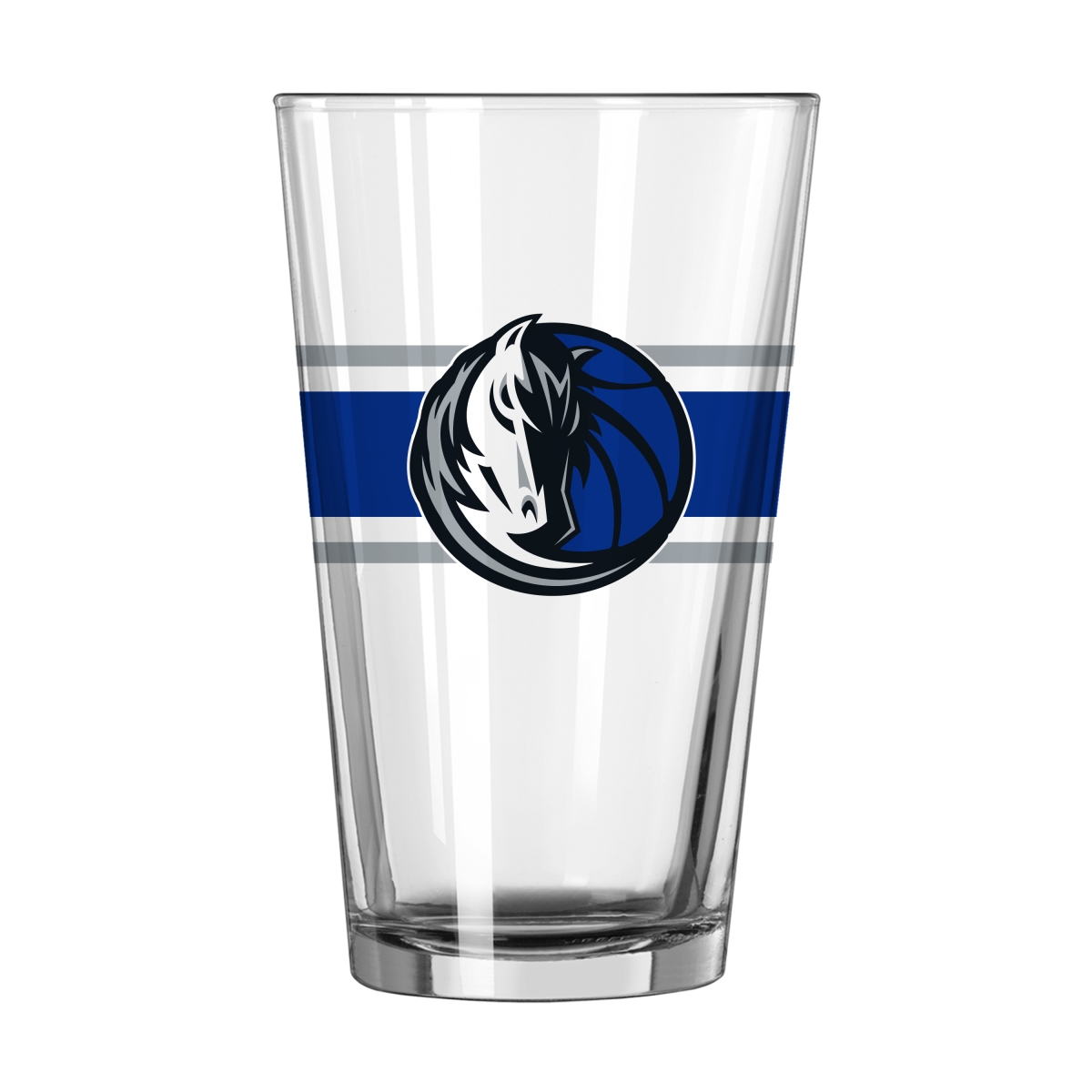 706-G16P-16 Dallas Mavericks 16 oz Stripe Pint Glass