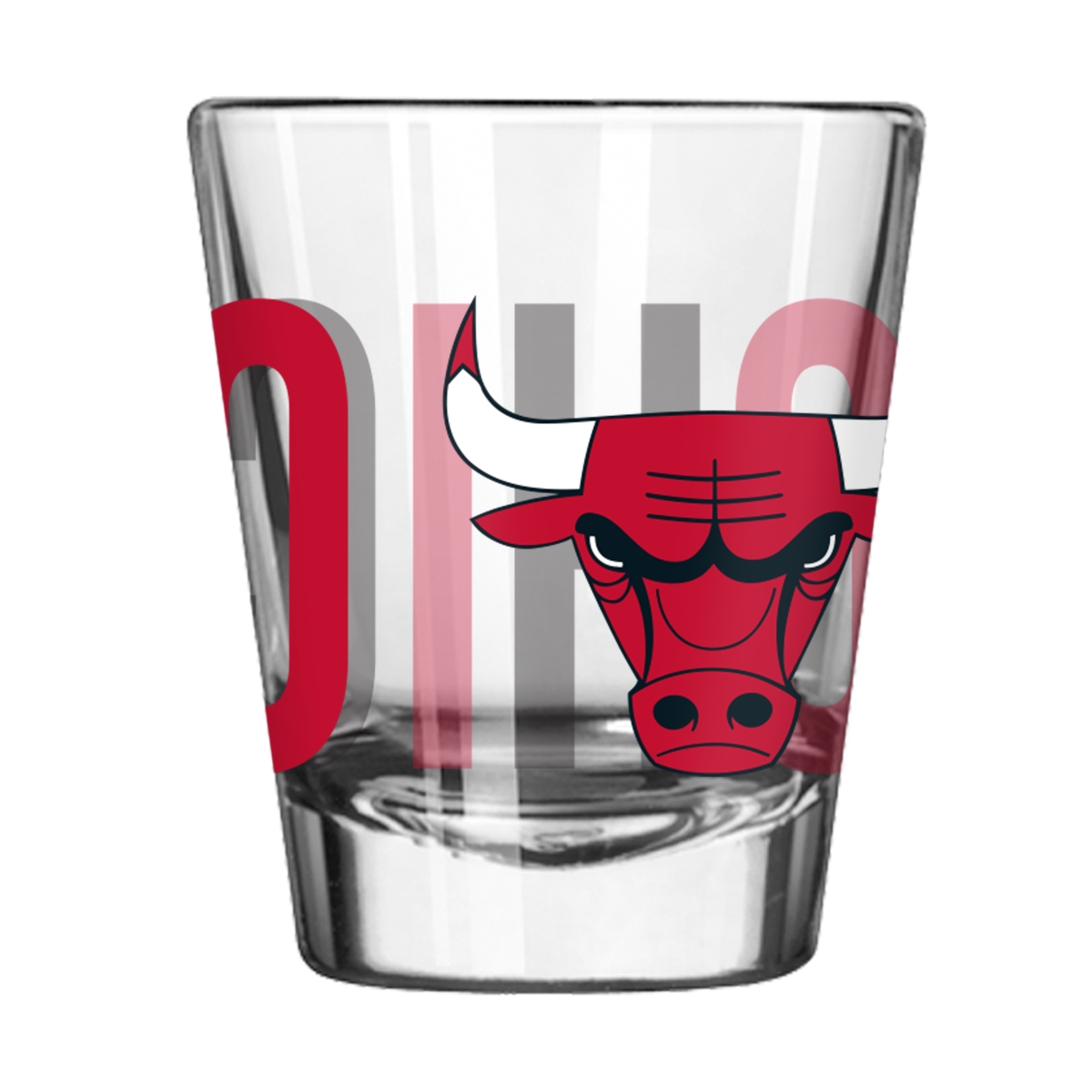 704-G2S-4 Chicago Bulls 2 oz Overtime Shot Glass