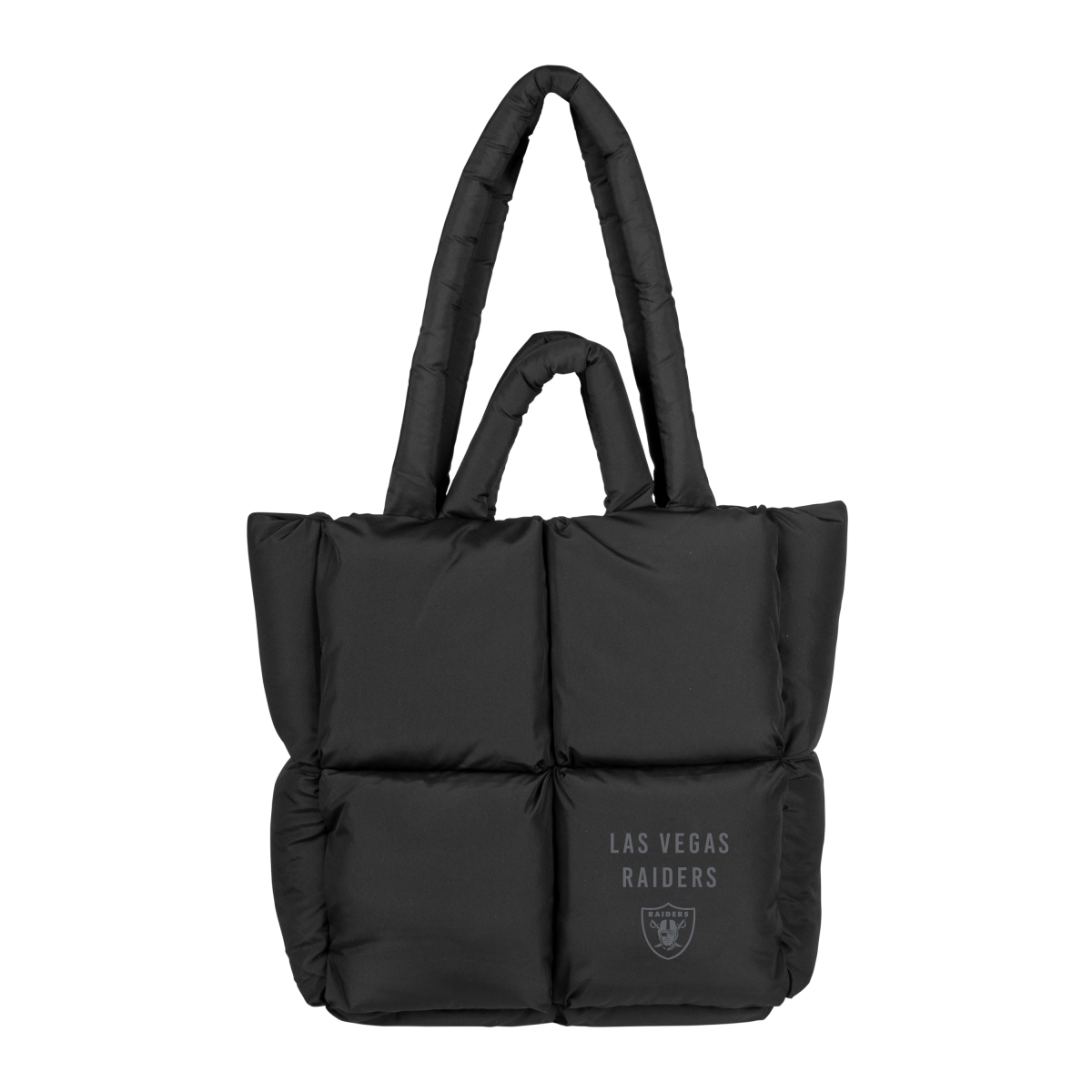 623-672-BLK Las Vegas Raiders Black Puff Tote