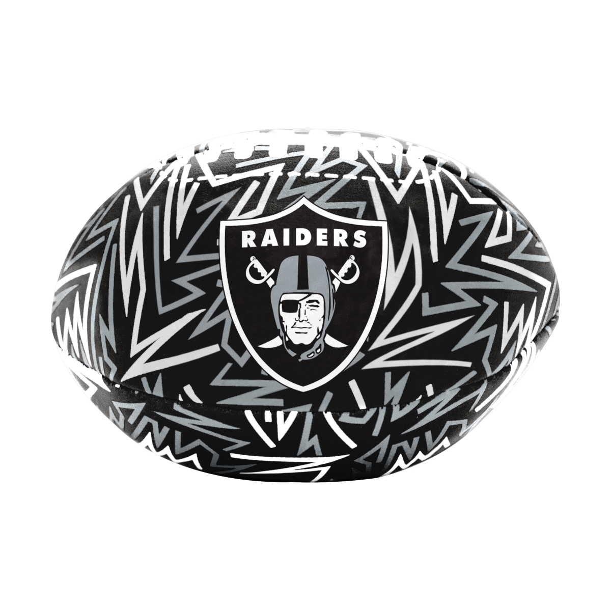 623-93MCS-R1 NFL Las Vegas Raiders Graffiti Micro Soft Football