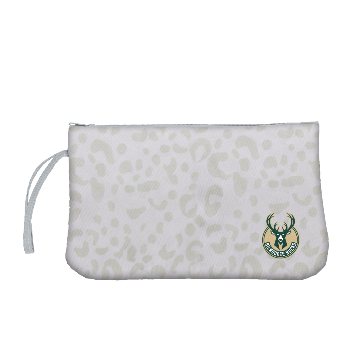 716-921-L1 Milwaukee Bucks Leopard Print Wristlet
