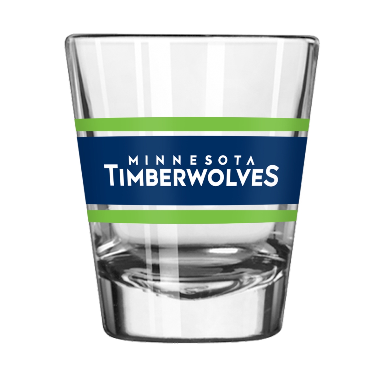 717-G2S-16 Minnesota Timberwolves 2 oz Stripe Shot Glass