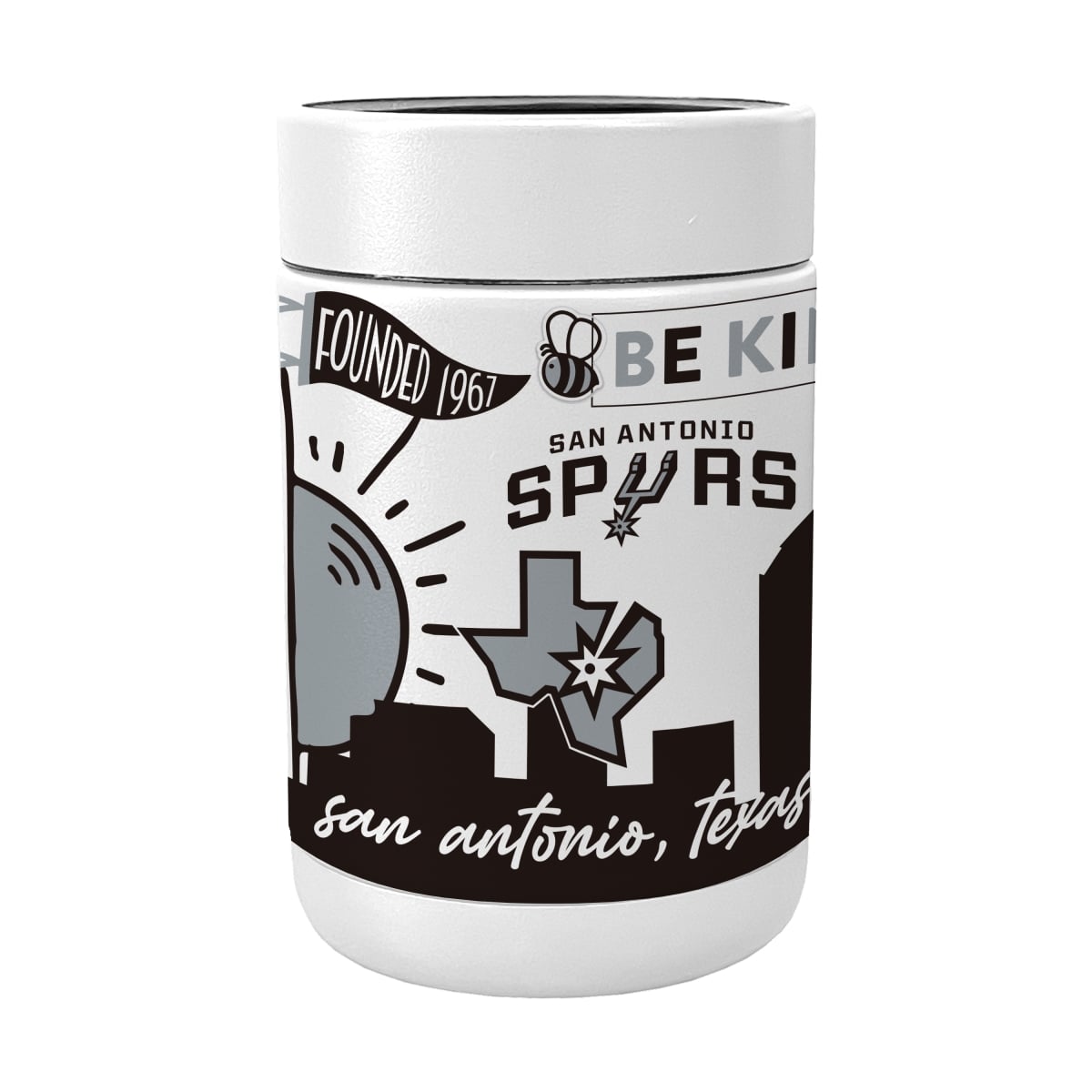 727-SCOOLP-63 NBA San Antonio Spurs Powder Native Coat Coolie