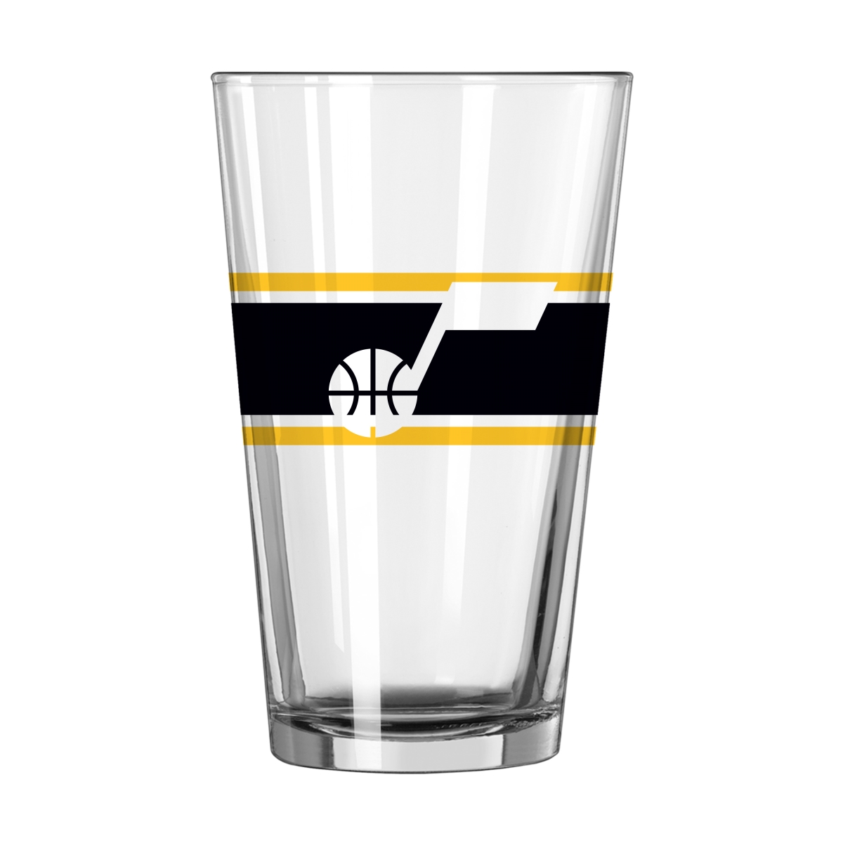 729-G16P-16 Utah Jazz 16 oz Stripe Pint Glass