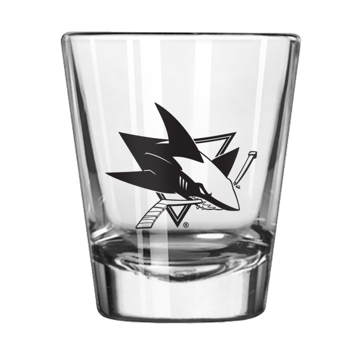 Picture of Logo Brands 825-G2S-1 San Jose Sharks 2 oz Gameday Shot Glass