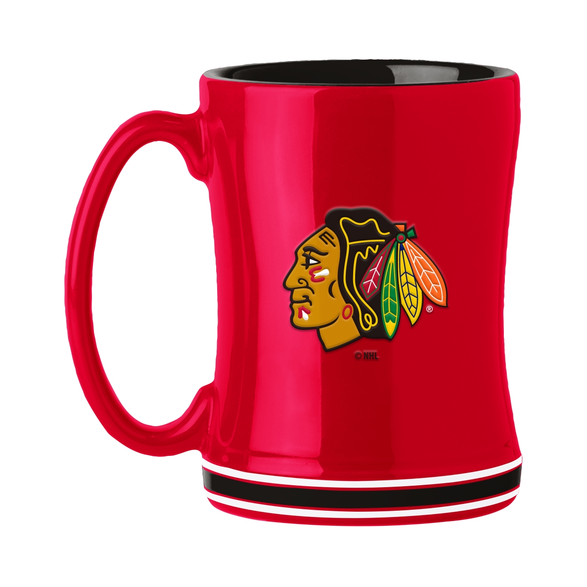 Picture of Logo Brands 807-C14RM 14 oz Chicago Blackhawks Relief Mug