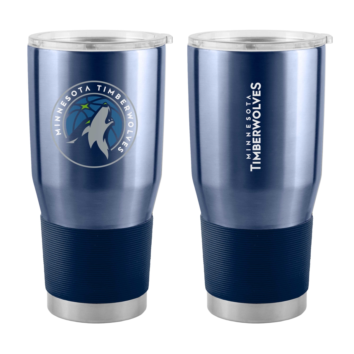 Picture of Logo Brands 717-S30T-1 Minnesota Timberwolves Gameday 30 oz Stainless Tumbler