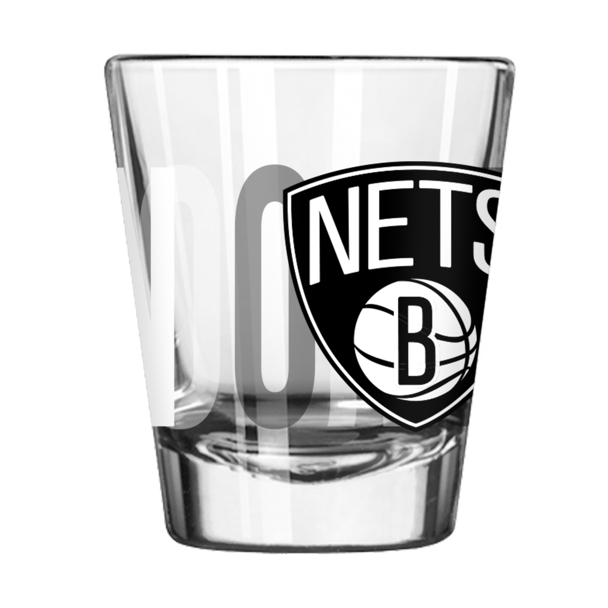 718-G2S-4 Brooklyn Nets 2 oz Overtime Shot Glass