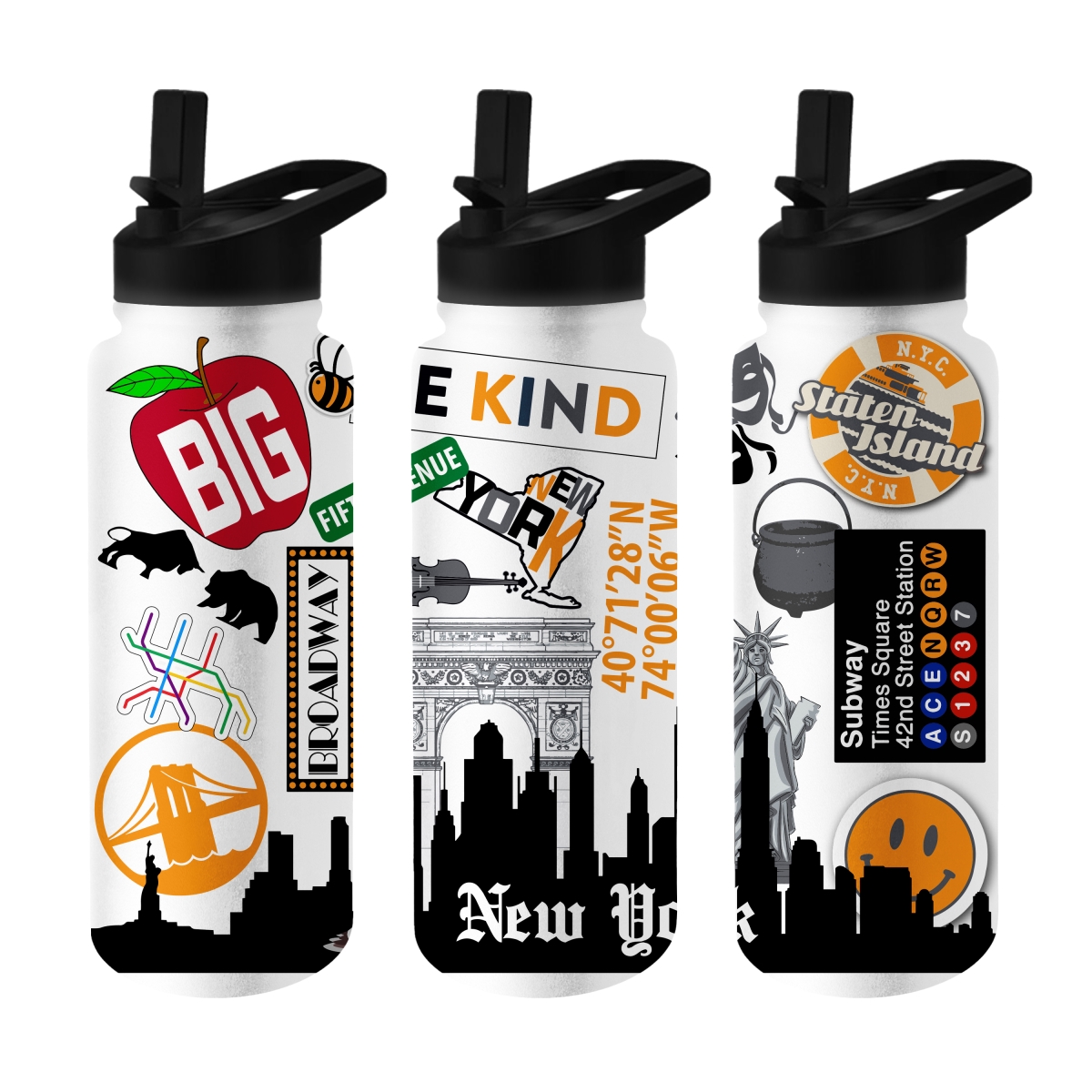C4884-S34QB-63 York City 34 oz Native Quencher Bottle