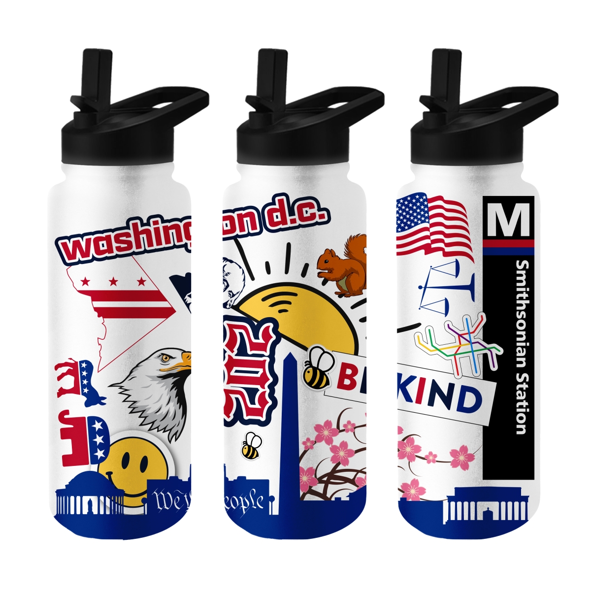 C4889-S34QB-63 Washington DC 34 oz Native Quencher Bottle