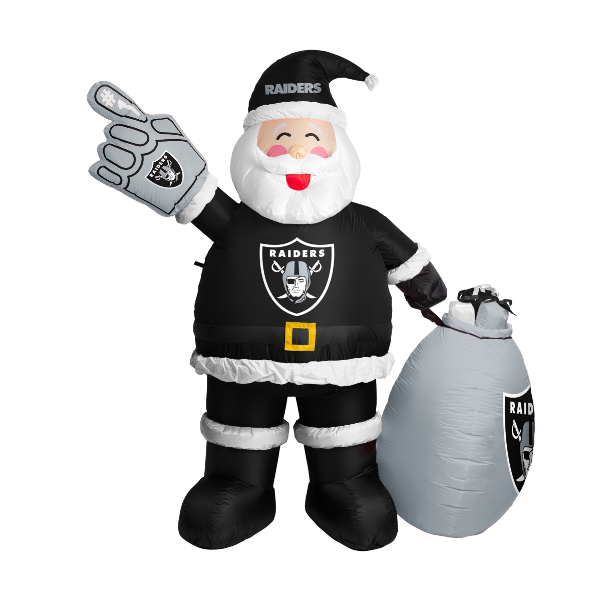 623-100-S Las Vegas Raiders Inflatable Santa