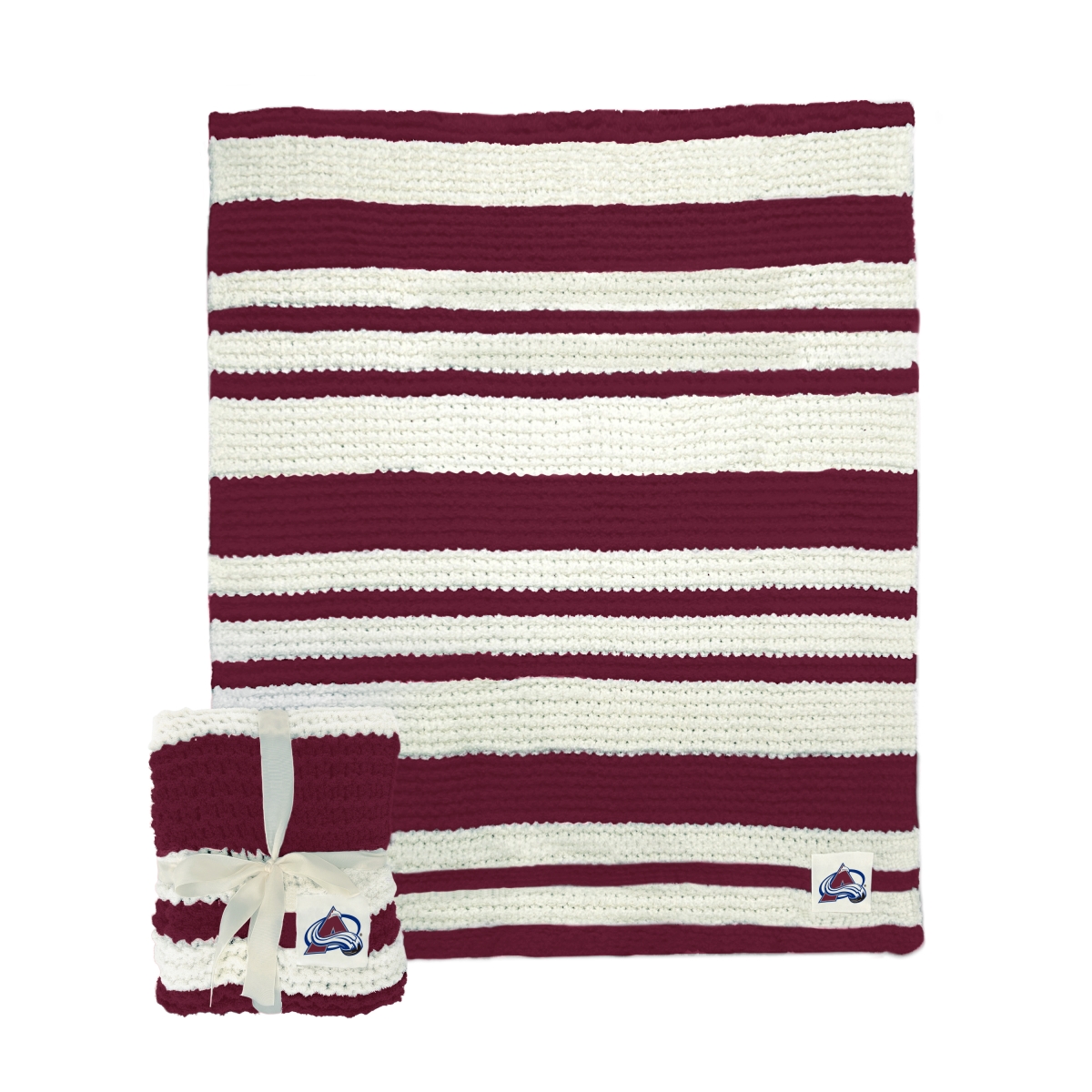808-282 50 x 60 in. Colorado Avalanche Cable Knit Throw