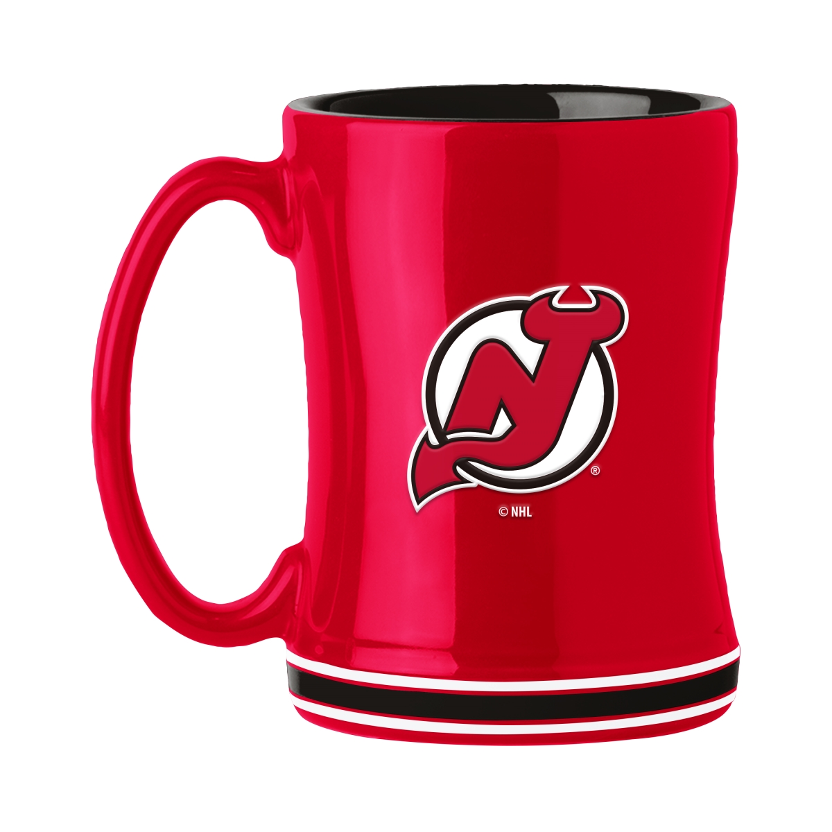 Picture of Logo Brands 818-C14RM Jersey Devils 14 oz Relief Mug