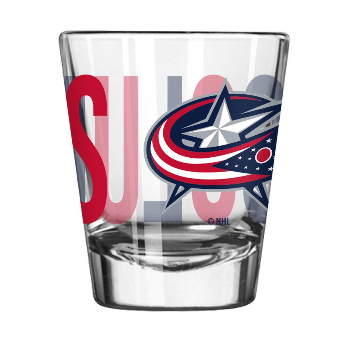 809-G2S-4 Columbus Blue Jackets 2 oz Overtime Shot Glass