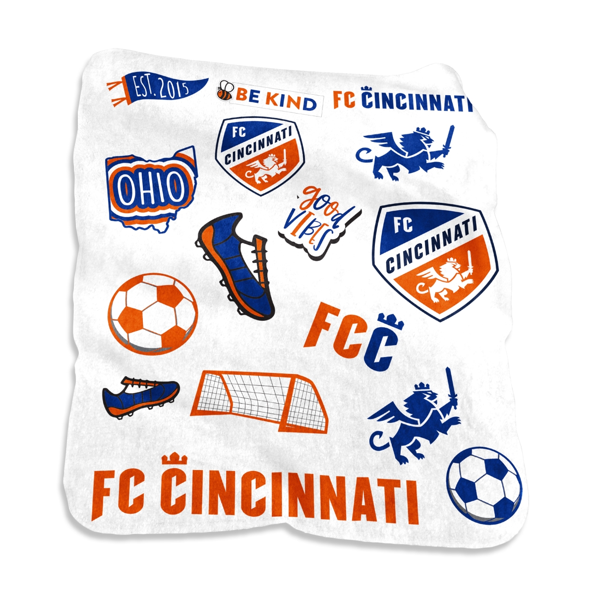 930-26-63 FC Cincinnati Raschel Native Throw