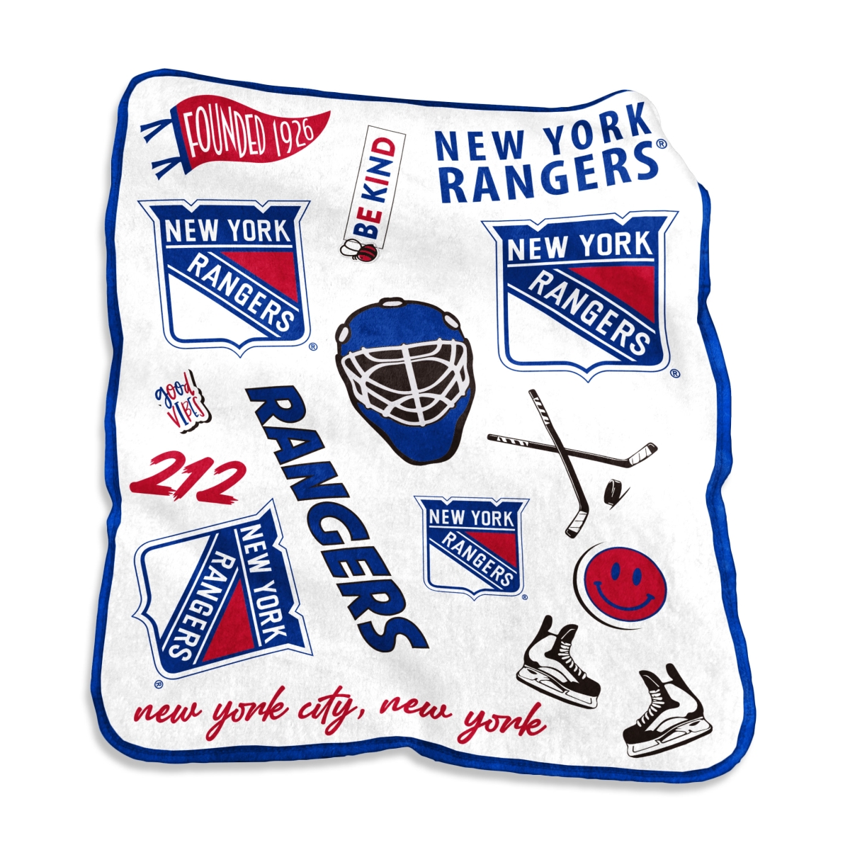 820-26-63   York Rangers Native Raschel Throw