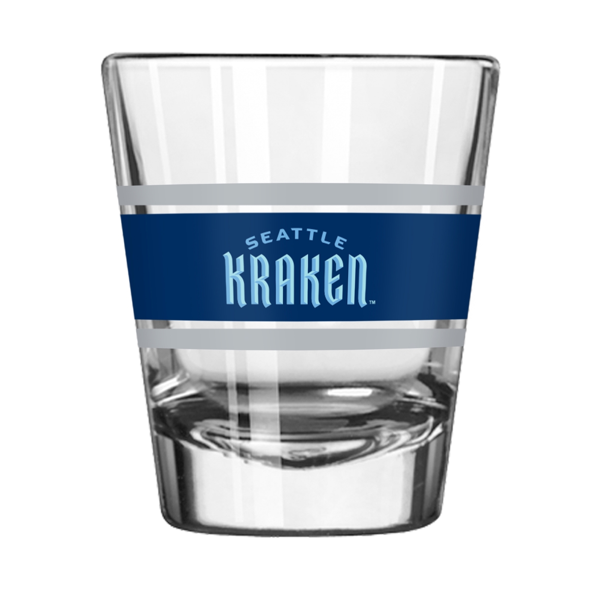 846-G2S-16 Seattle Kraken 2 oz Stripe Shot Glass