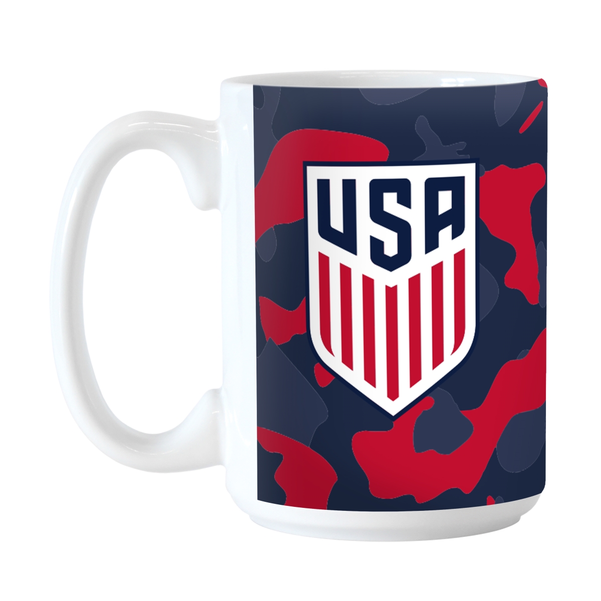 Picture of Logo Brands 922-C15M-X15 US Mens Soccer Team 15 oz Camo Sublimated Mug