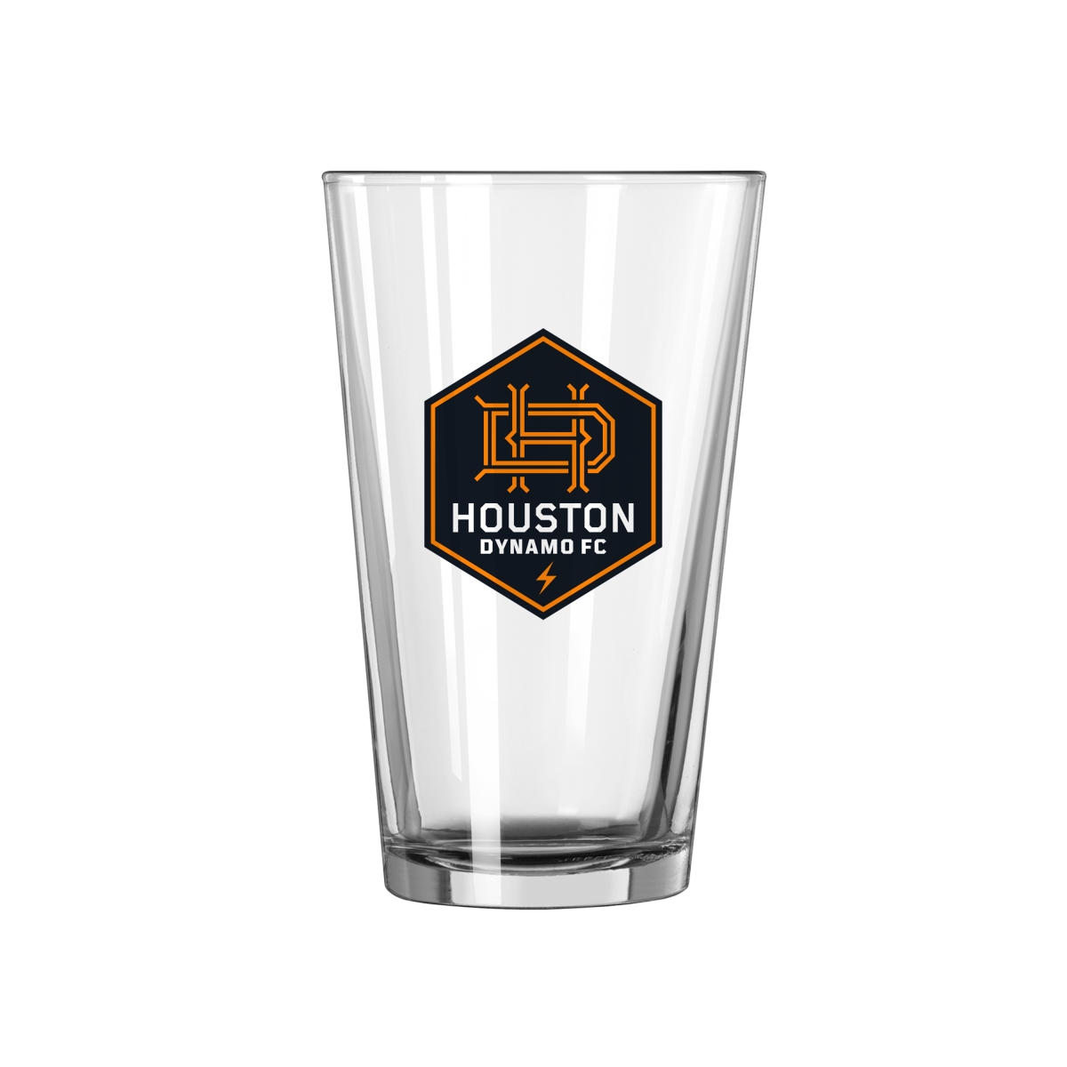 907-G16P-1 Houston Dynamo 16 oz Gameday Pint Glass