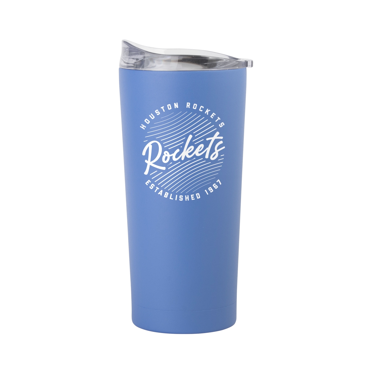710-S20PT-ARC-35 20 oz Houston Rockets Retro Script Arctic Powder Coat Tumbler