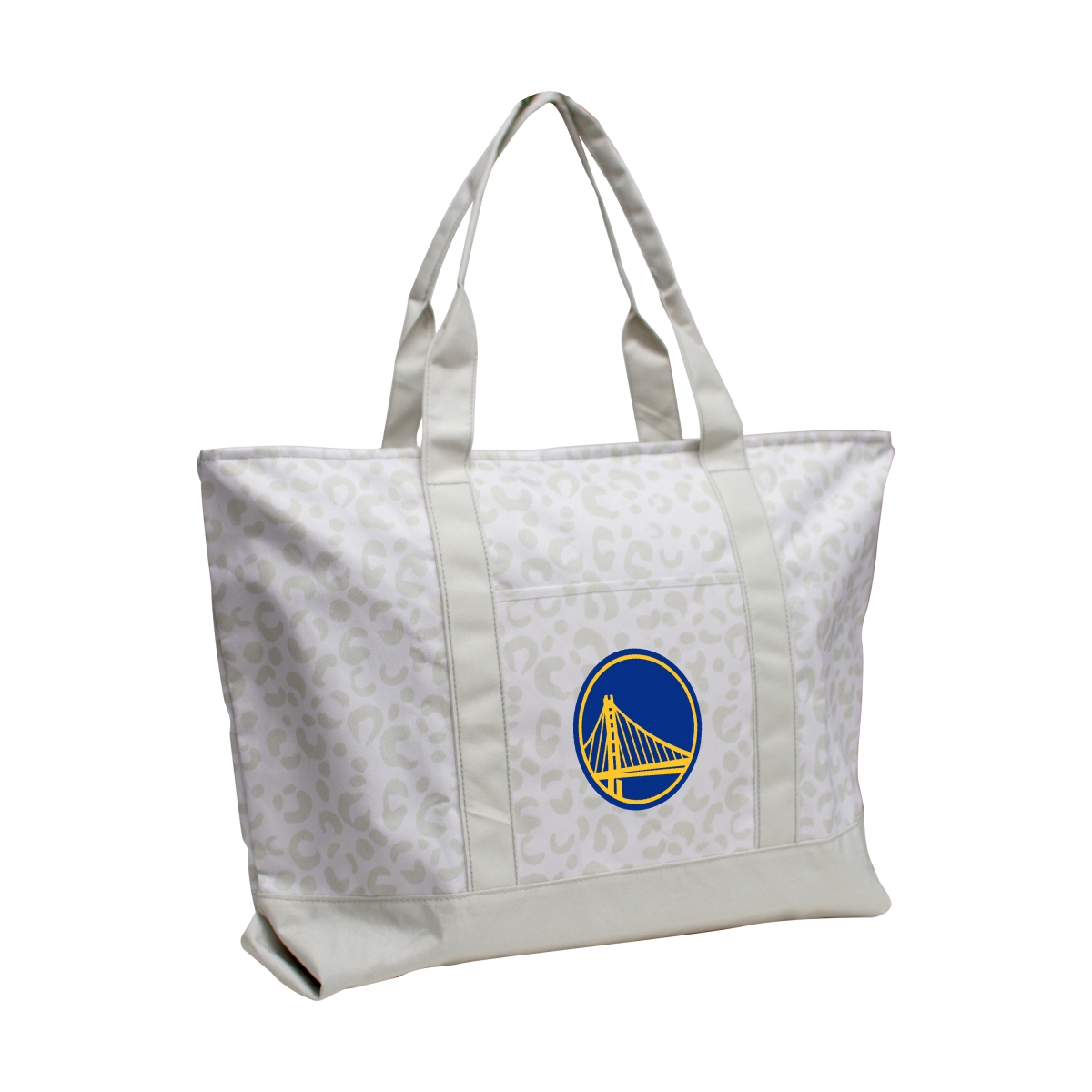 709-67P-L1 Golden State Warriors Leopard Pattern Tote