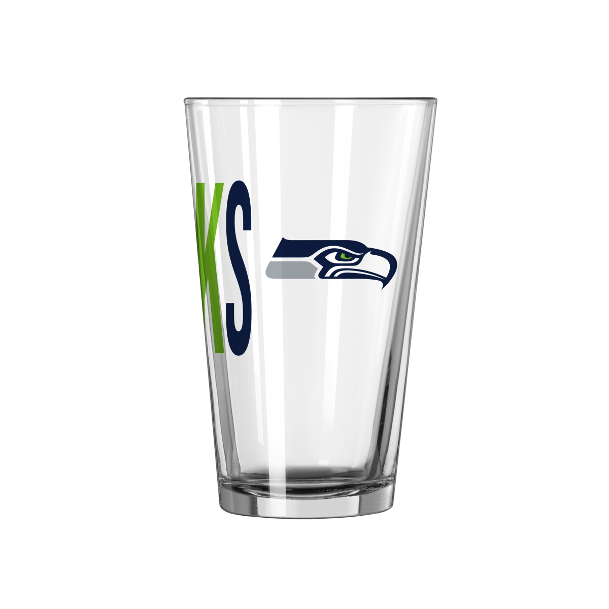 628-G16P-4 Seattle Seahawks 16 oz Overtime Pint Glass