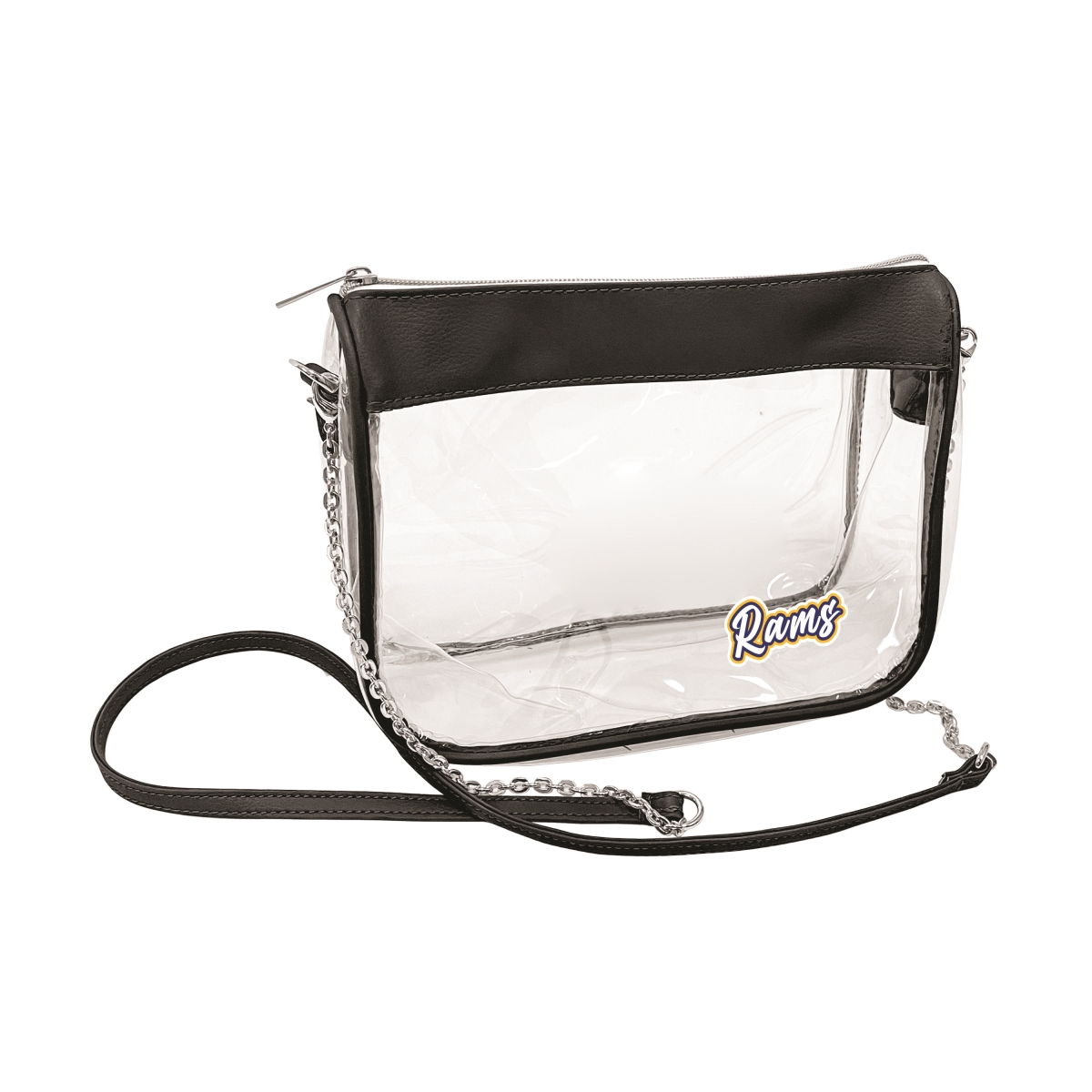 Picture of Logo Brands 629-658-BLK LA Rams Hype Clear Bag&#44; Black