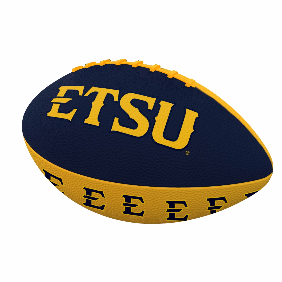 642-93MR-3 East TN State Mini Size Rubber Footballl