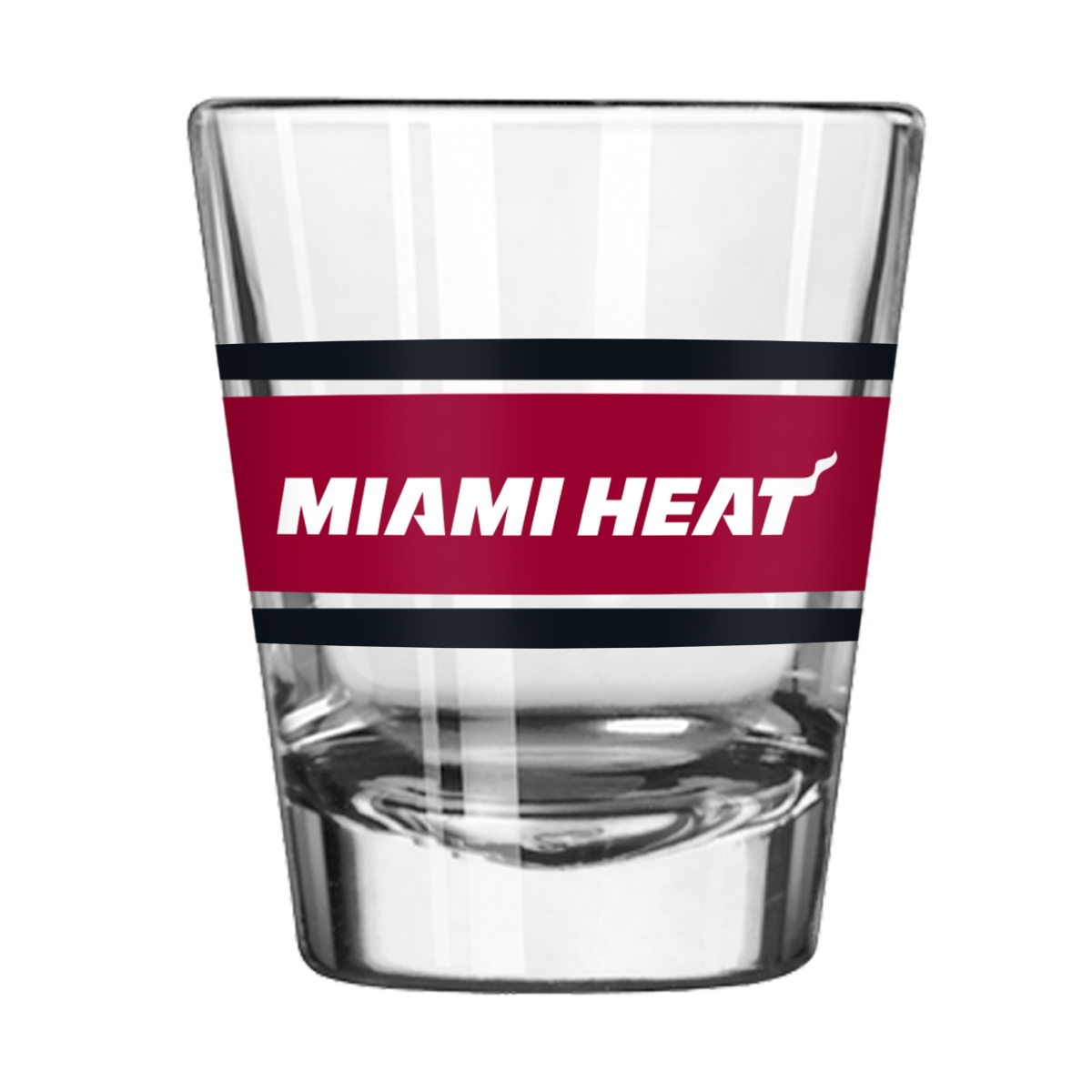 715-G2S-16 Miami Heat 2 oz Stripe Shot Glass