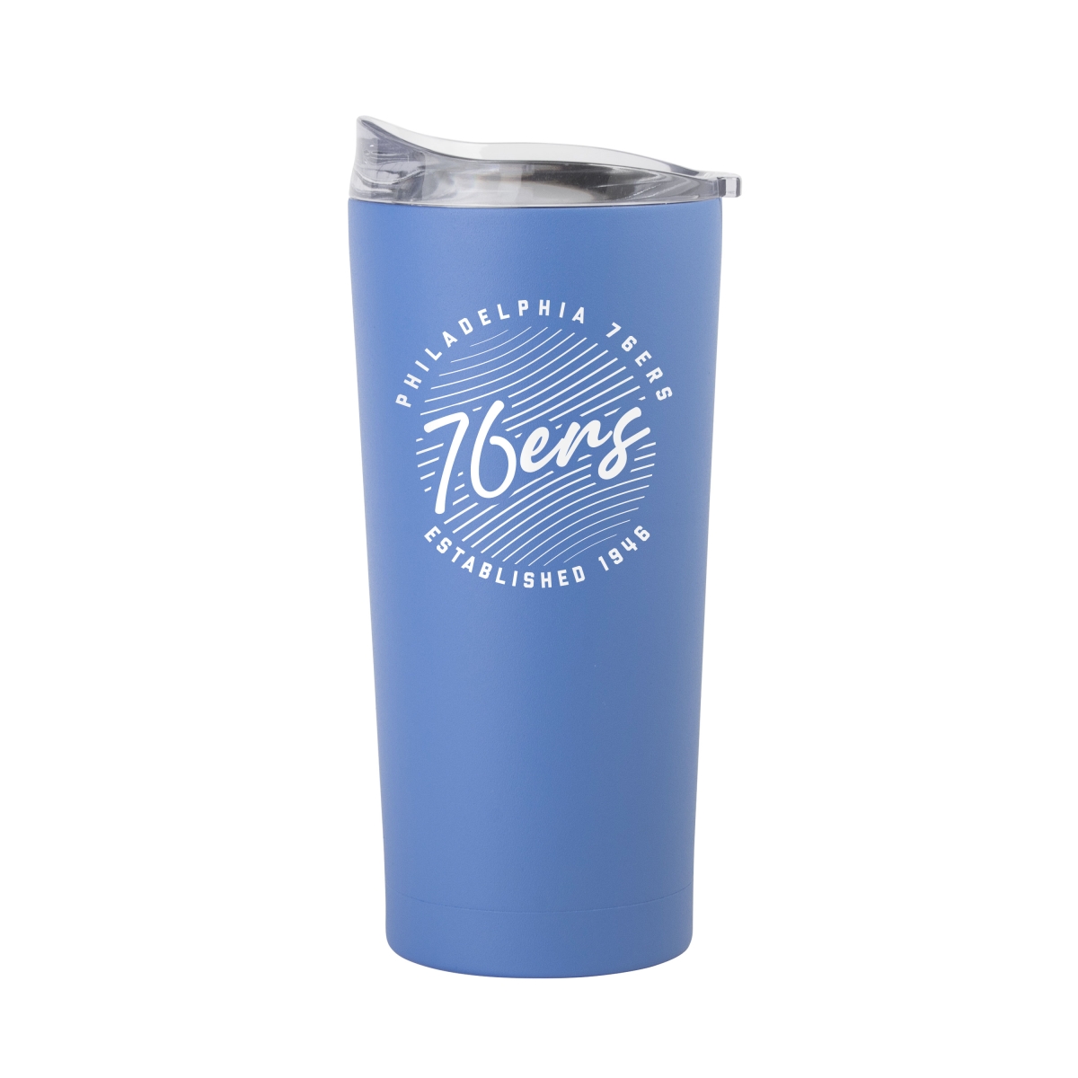 723-S20PT-ARC-35 20 oz Philadelphia 76ers Retro Script Arctic Powder Coat Tumbler
