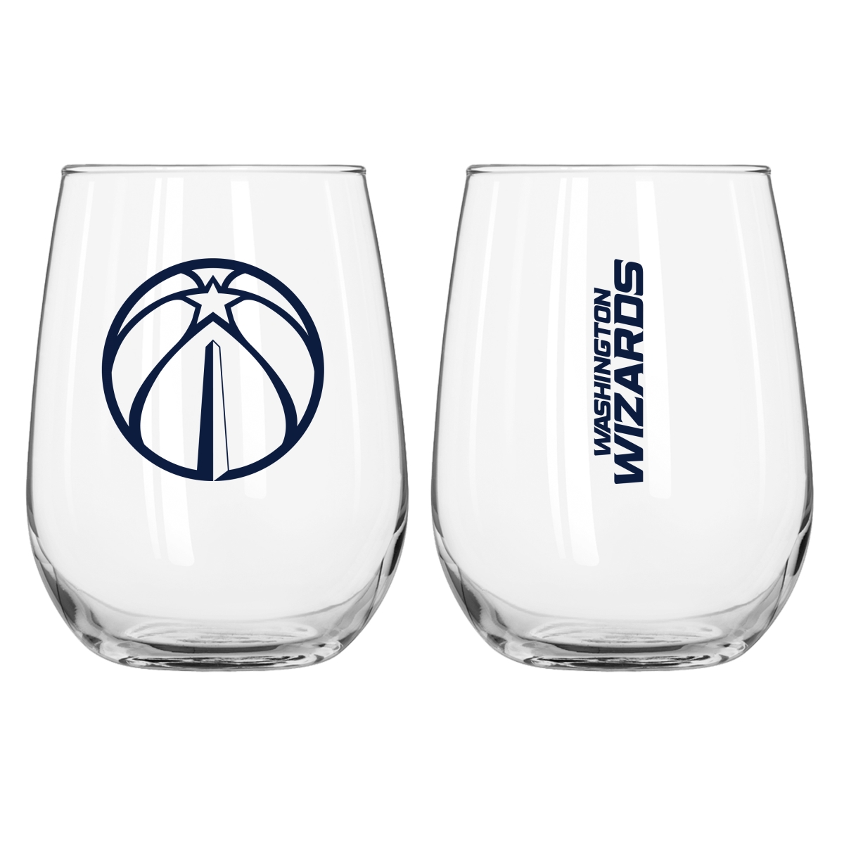 730-G16CB-1 Washington Wizards 16 oz Gameday Curved Beverage Glass