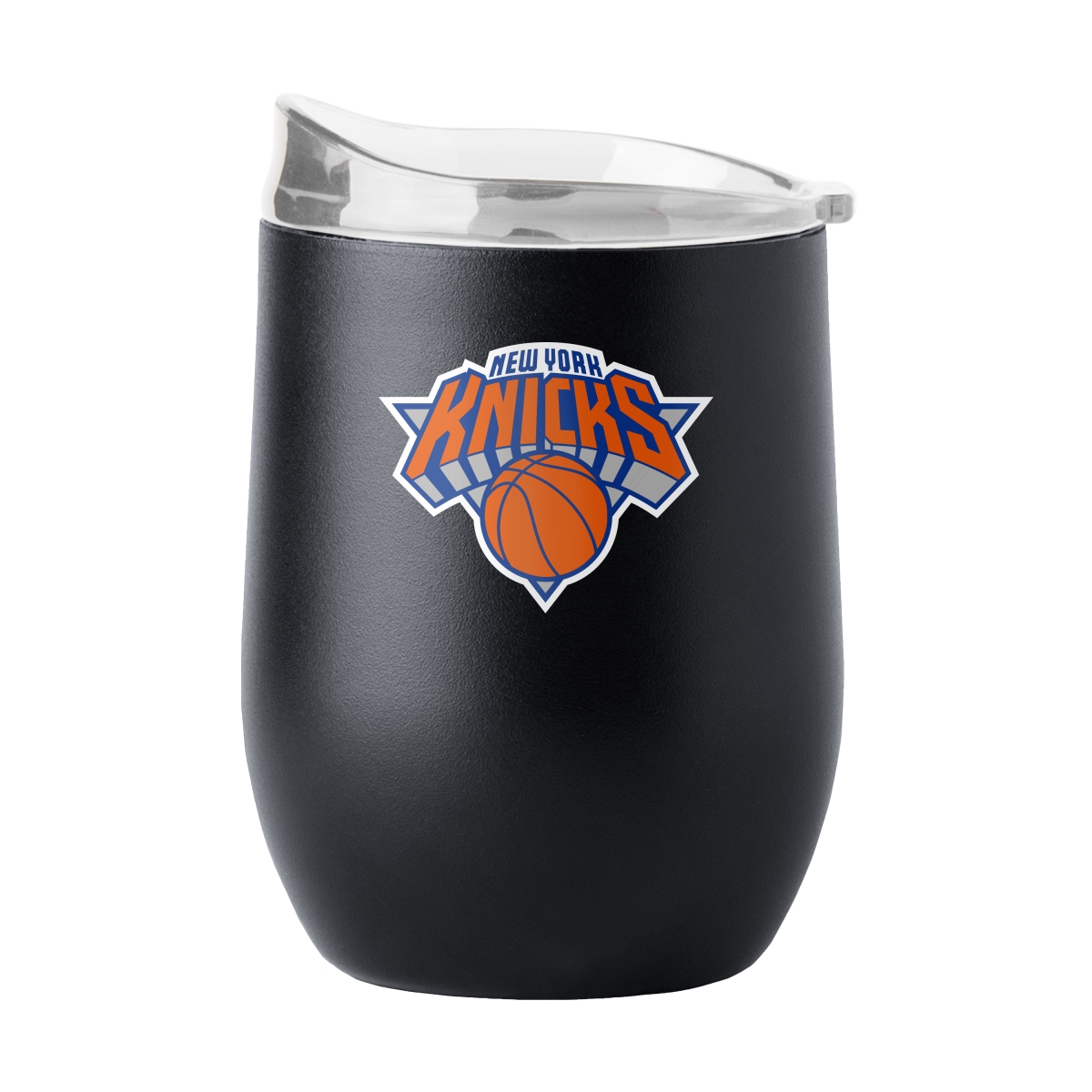 720-S16PB-BLK-17 York Knicks 16 oz Swagger Powder Coat Curved Beverage