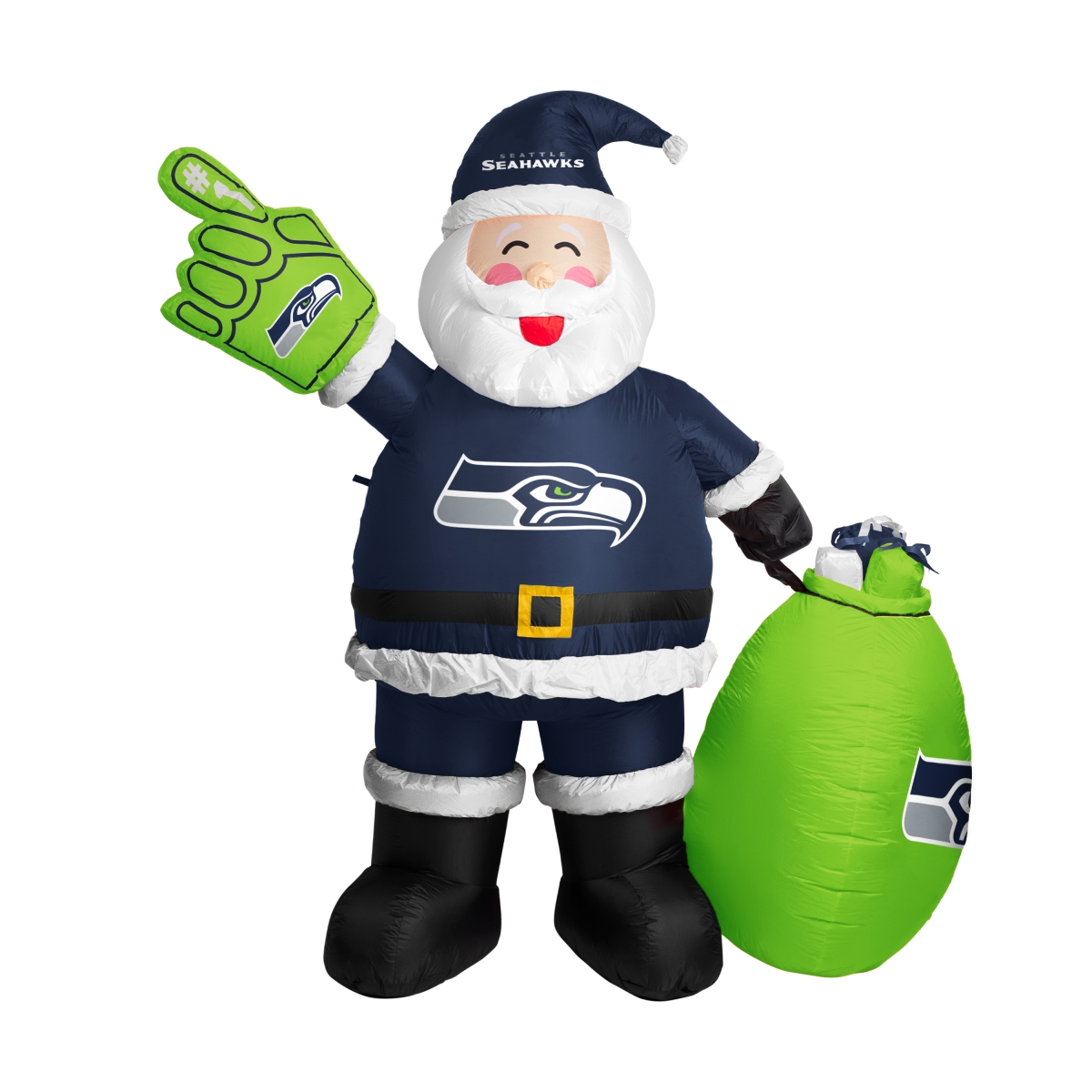 628-100-S Seattle Seahawks Inflatable Santa
