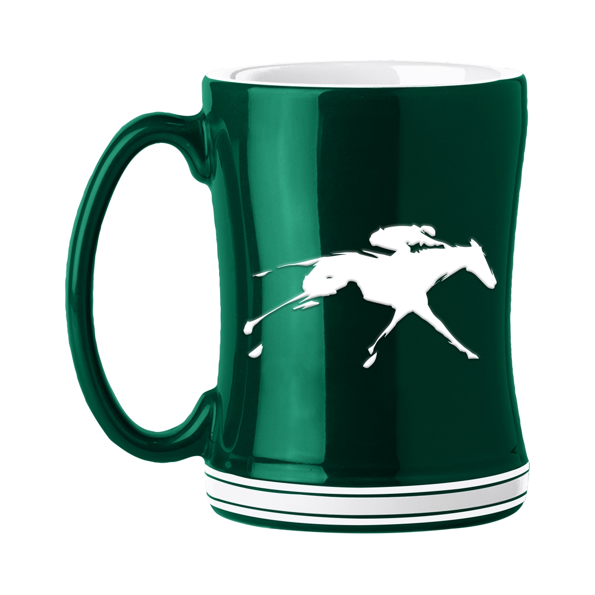 C4702-C14RM Keeneland 14 oz Green Relief Mug