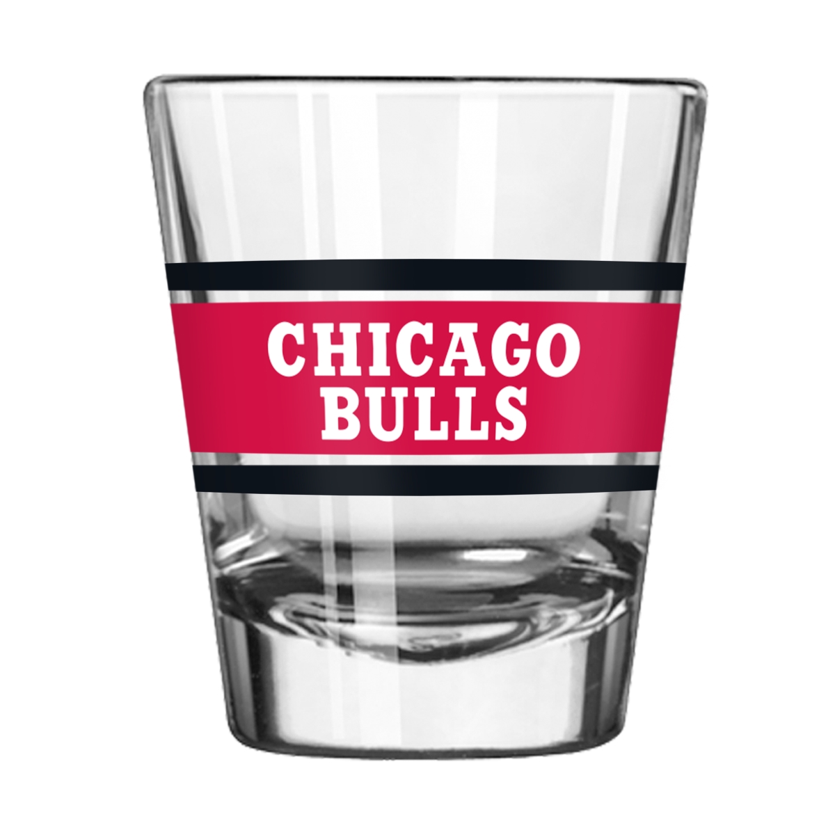 704-G2S-16 Chicago Bulls 2 oz Stripe Shot Glass