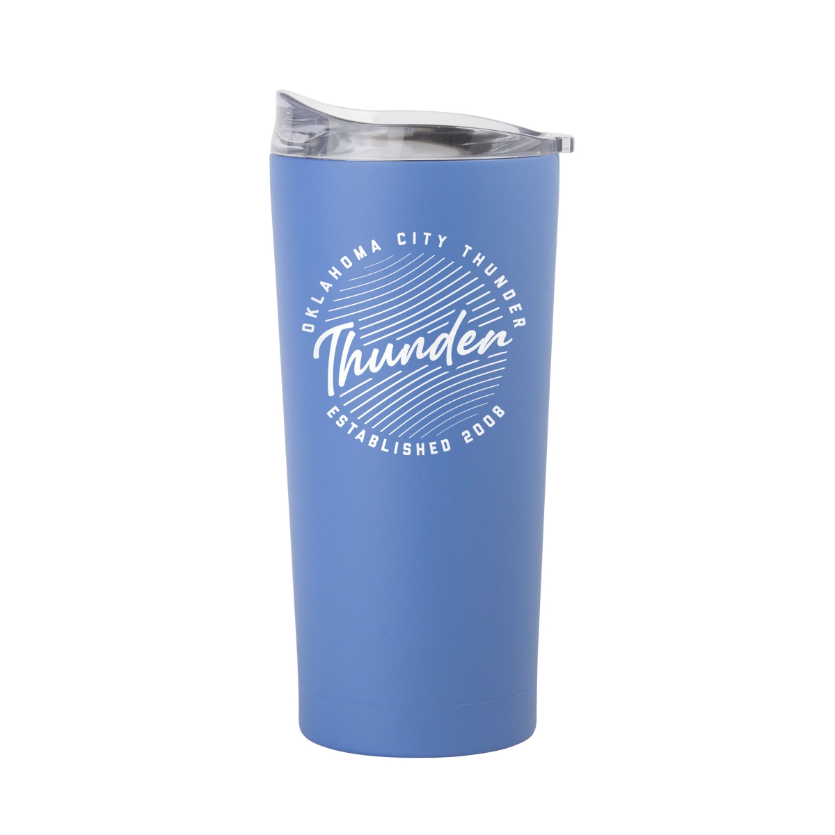 721-S20PT-ARC-35 20 oz Oklahoma City Thunder Retro Script Arctic Powder Coat Tumbler