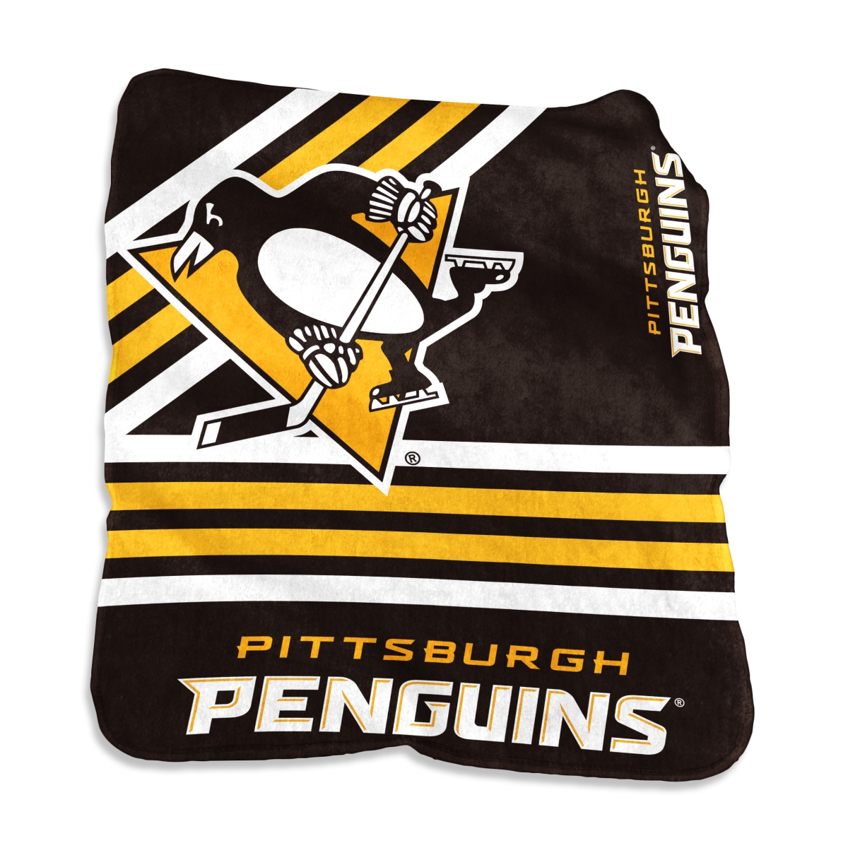 824-26C 50 x 60 in. Pittsburgh Penguins Raschel Throw Blanket - Multi Color