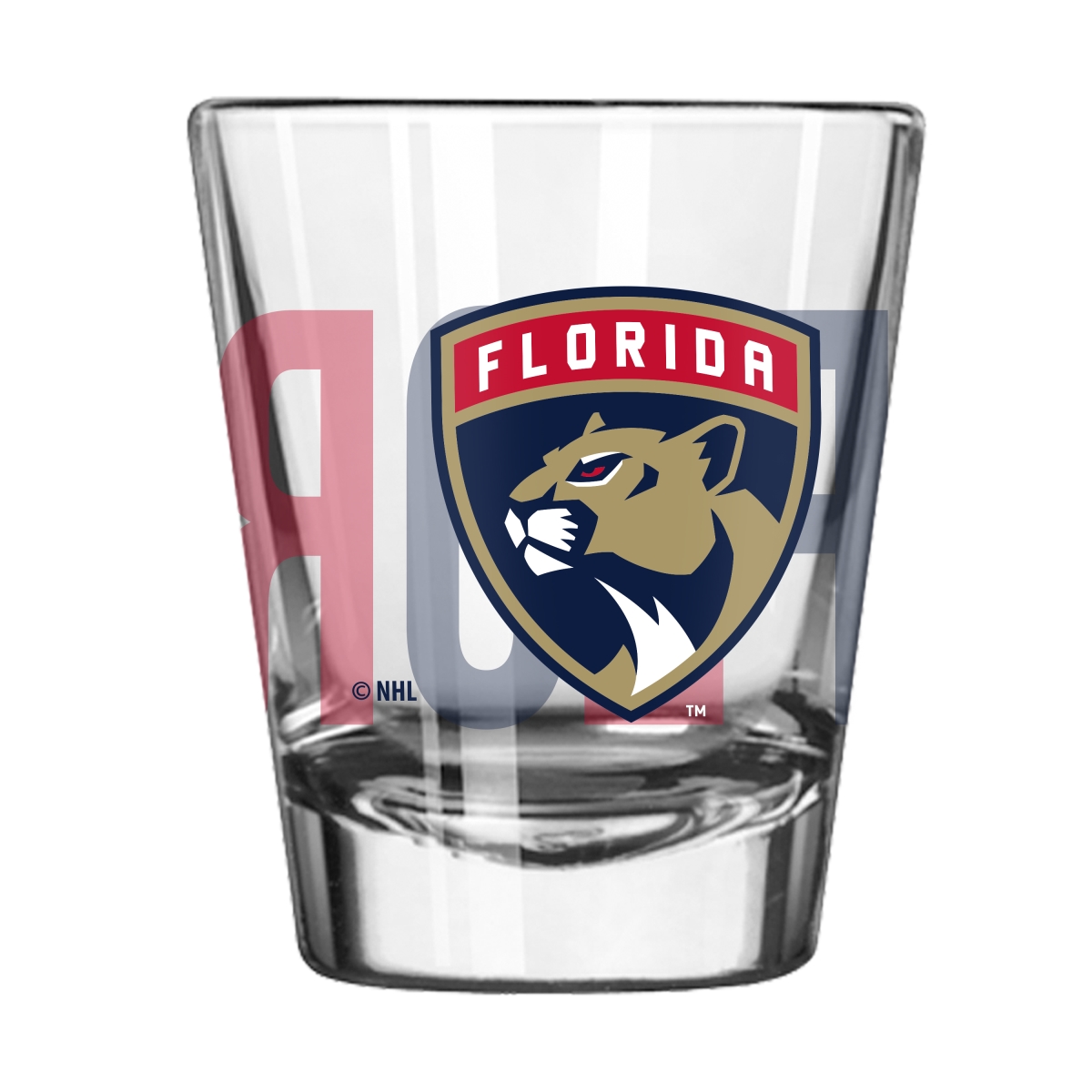 813-G2S-4 Florida Panthers 2 oz Overtime Shot Glass