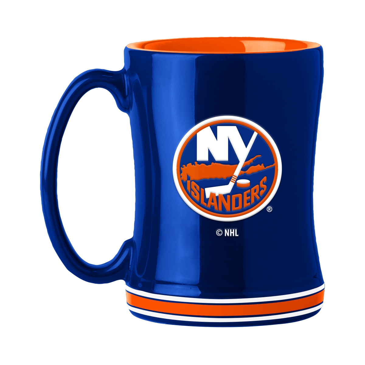 819-C14RM York Islanders 14 oz Relief Mug