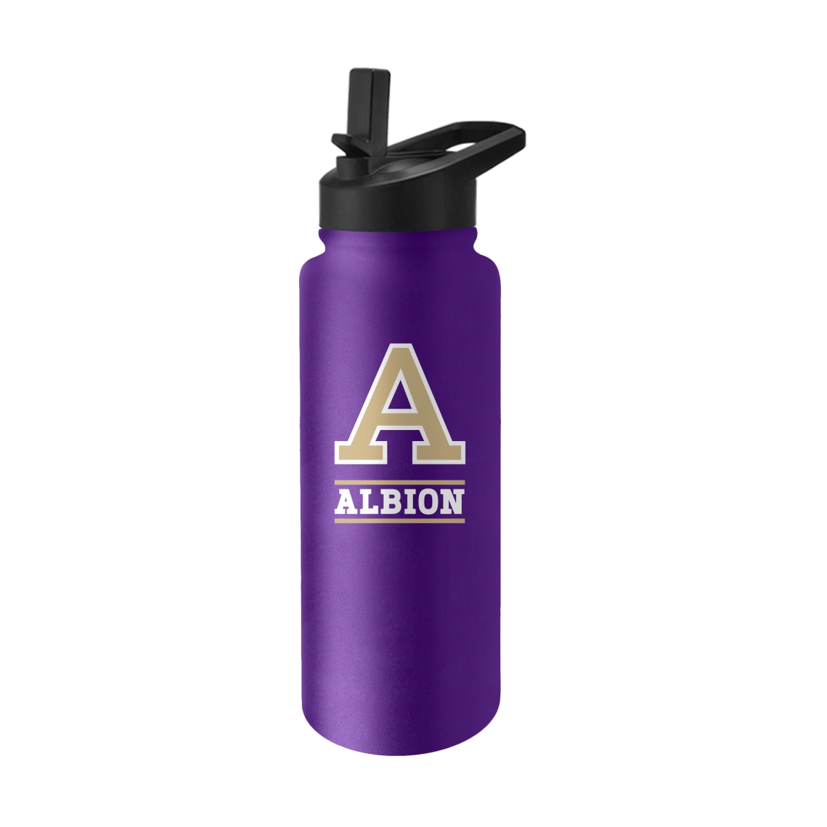 C2548-S34QB-8 Albion College 34 oz Logo Quencher Bottle