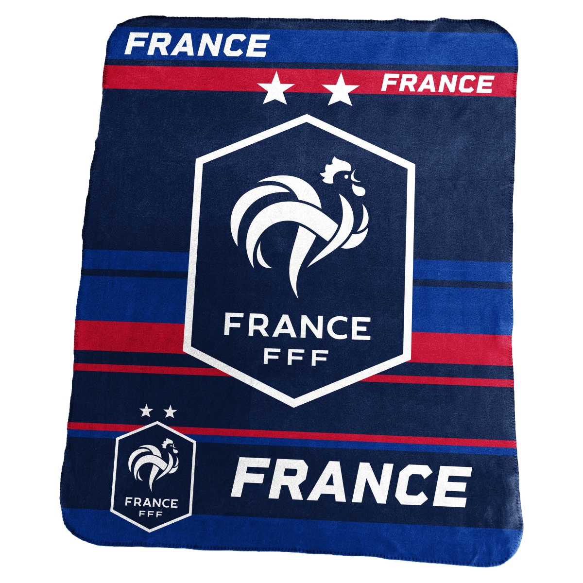 Picture of Logo Brands C4771-23C France Mens National Soccer Team Classic Fleece Throw