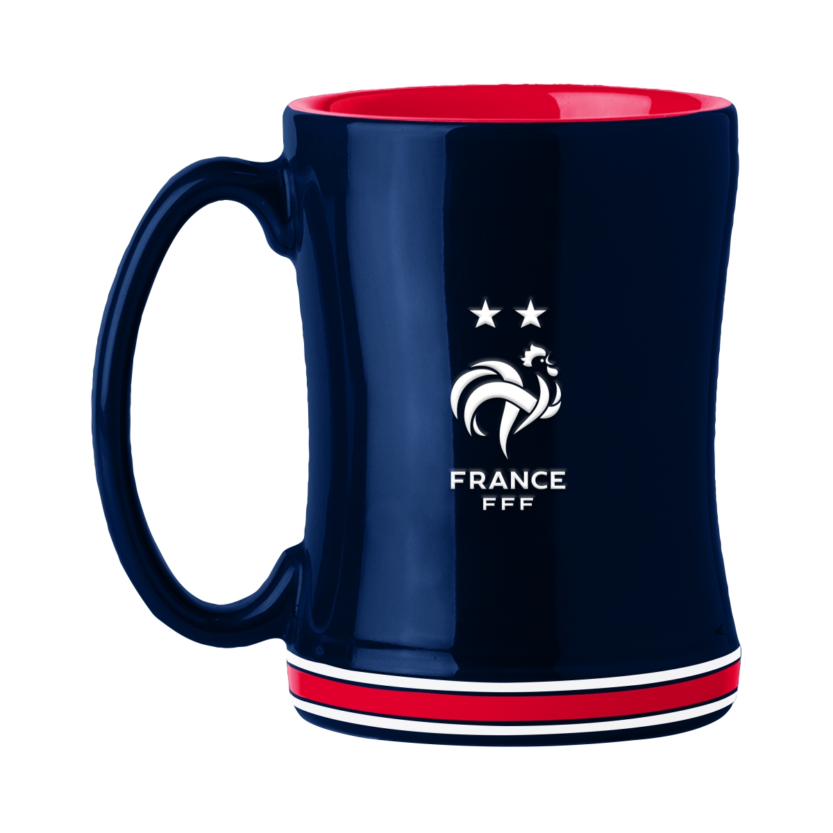 Picture of Logo Brands C4771-C14RM France Mens National Soccer 14 oz Relief Mug