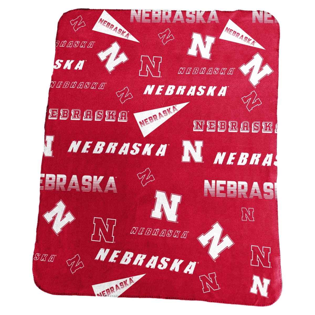 182-23-24F Nebraska Fanatics Classic Fleece Throw Blanket